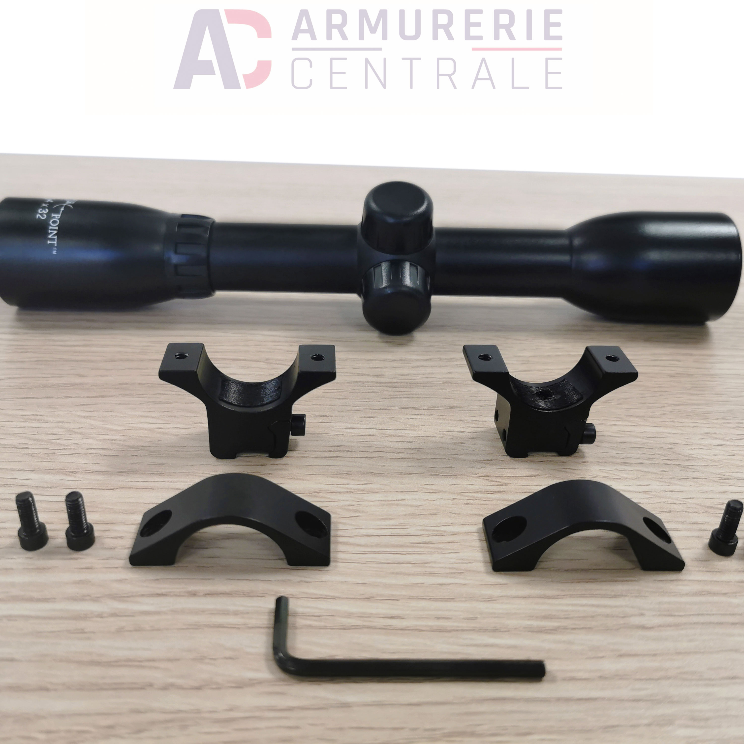 Etape 2 montage d'une lunette Déposez les anneaux
