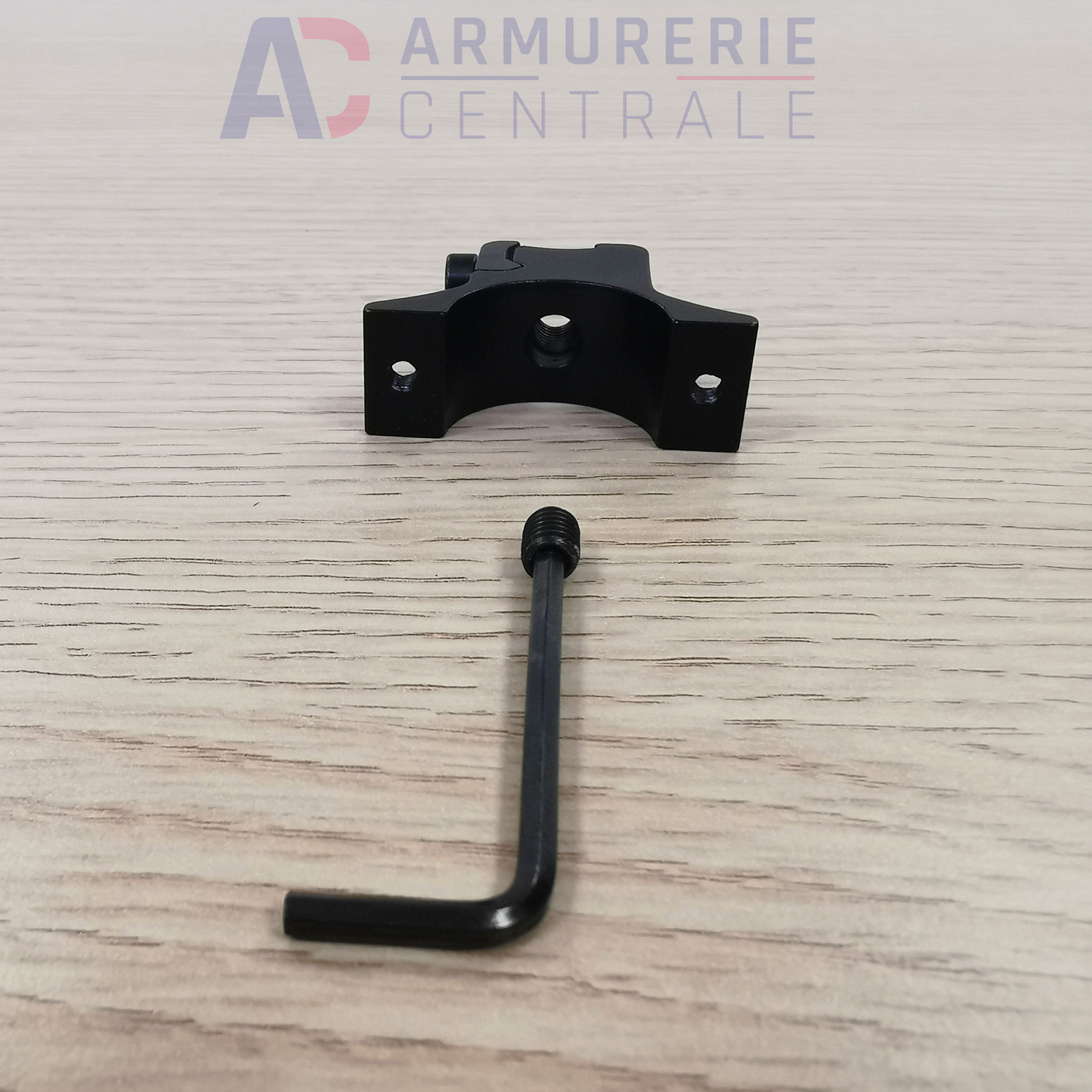 Etape 4 montage d'une lunette Desserrez la vis de butée si votre anneau en possède une