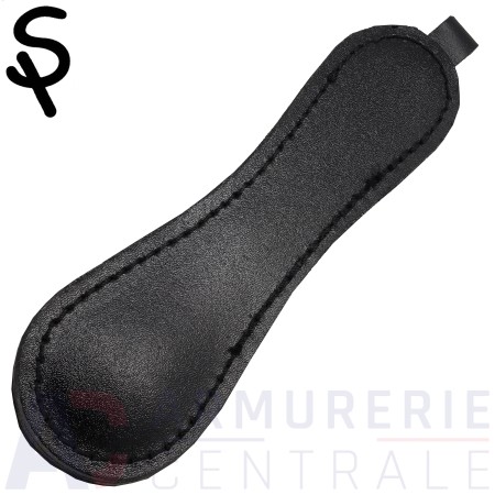 Matraque rigide PISS en cuir et acier 21.5 cm