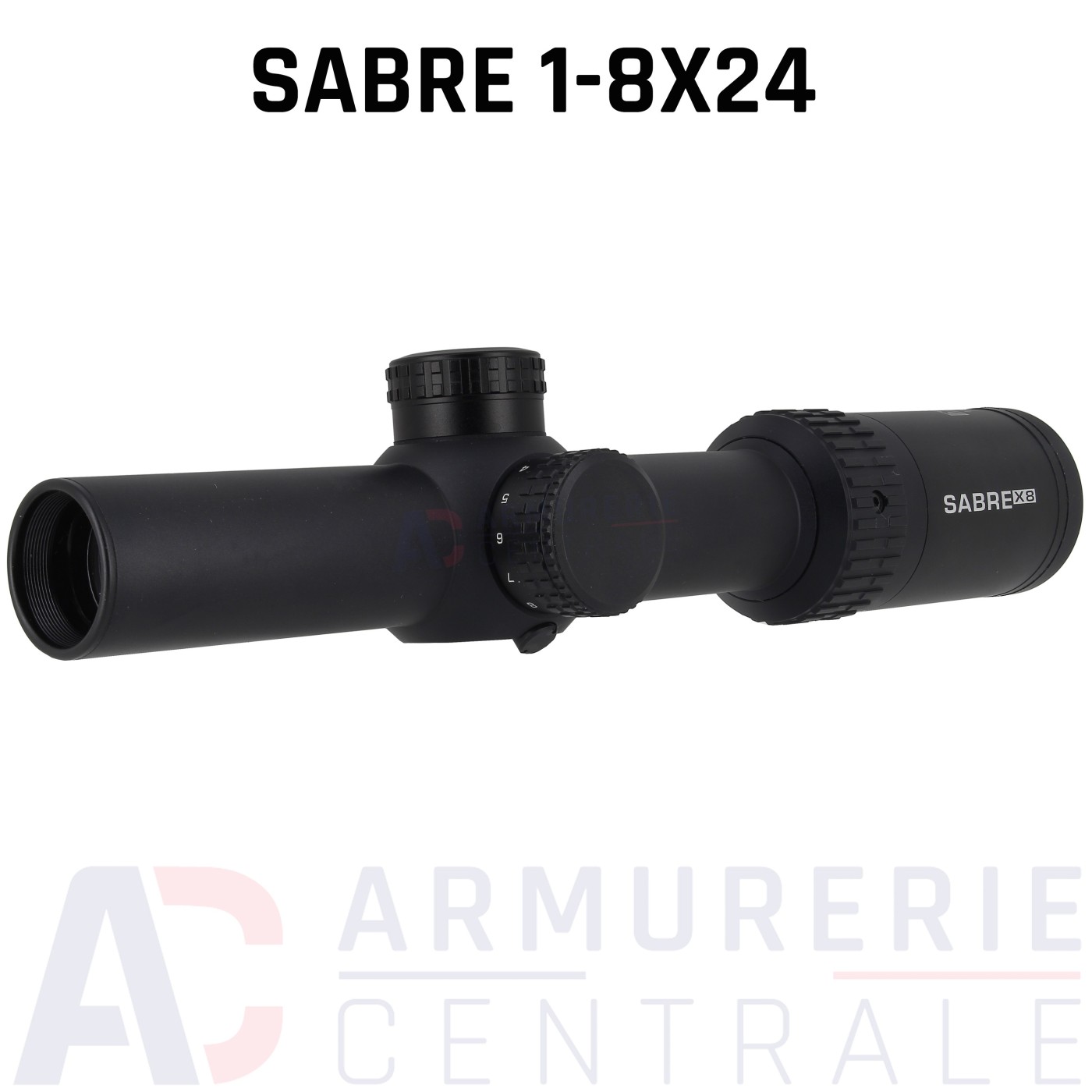Lunette de tir Sabre 1-8X24 r&eacute;ticule Lumineux
