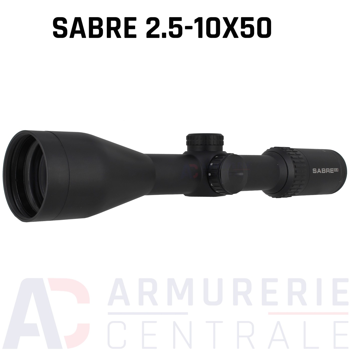 Lunette de tir Sabre 2.5-10X50 r&eacute;ticule Lumineux