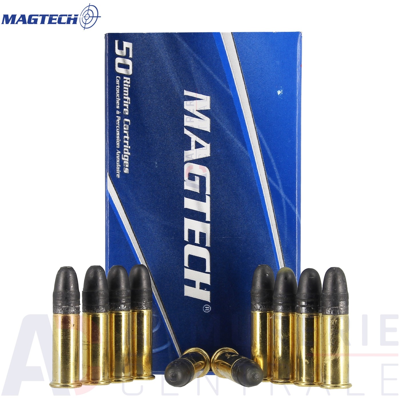 Boite de 50 cartouches Magtech standard LRN .22lr (40 gr)