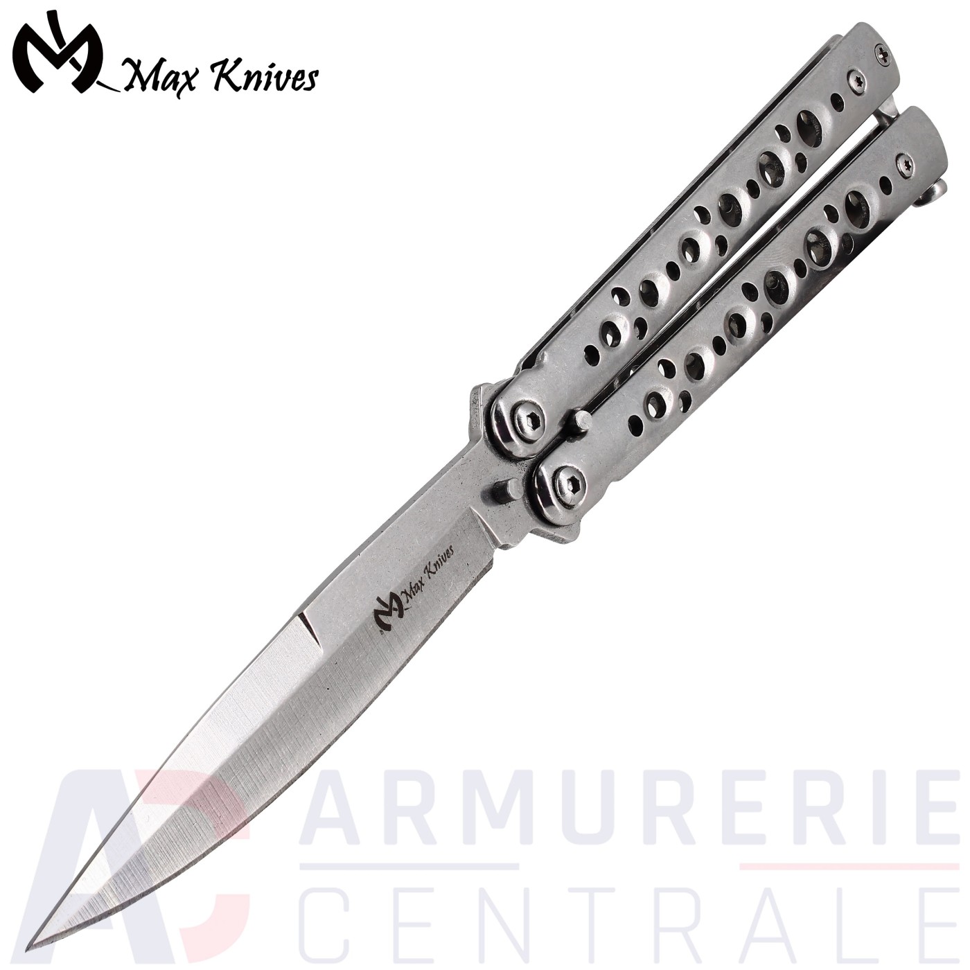 Couteau Papillon MaxKnives P53S chrom&eacute; 