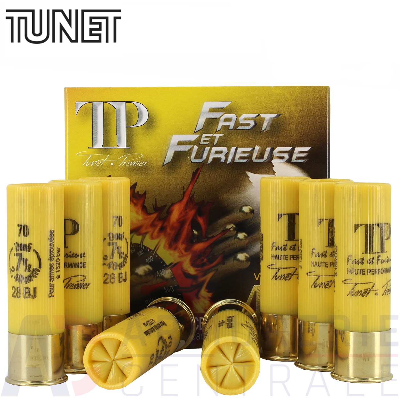 25 cartouches Tunet Fast et Furieuse 20/70 n° 7.5 25 cartouches Tunet Fast et Furieuse 20/70 n° 7.5