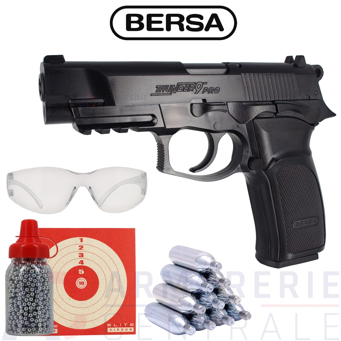 Pistolet ASG Bersa Thunder 9 Pro CO2 - 4.5mm (2.6 Joules) Pistolet ASG Bersa Thunder 9 Pro CO2 - 4.5mm (2.6 Joules)