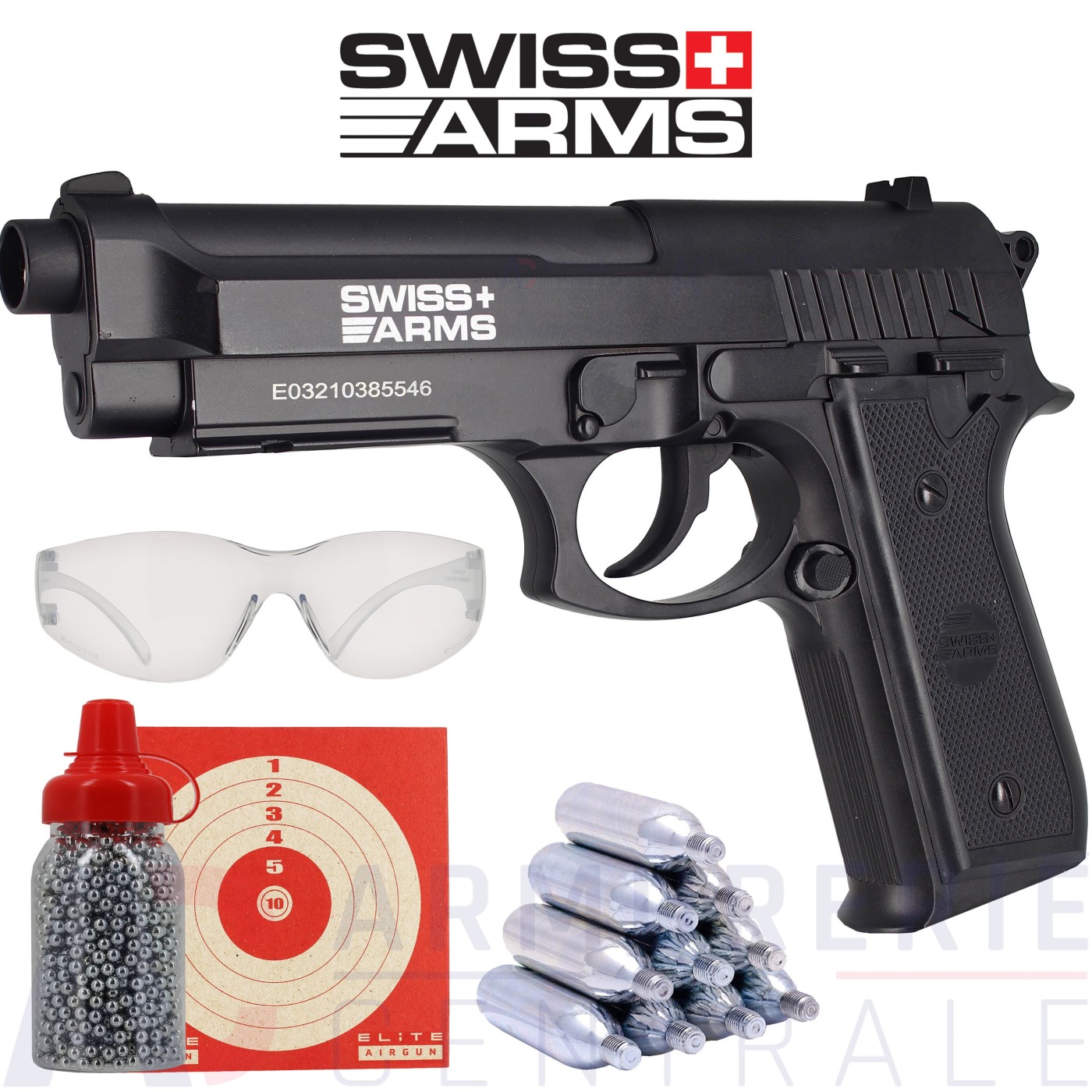 Pack Swiss Arms SA P92 4.5 mm BB'S (2,11 joules) Pack Swiss Arms SA P92 4.5 mm BB'S (2,11 joules)