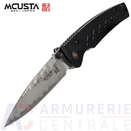 Couteau Mcusta MC-0161D Damacus Aluminium lame 85mm