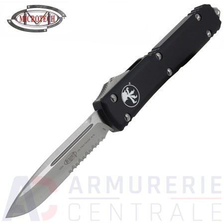 Microtech Ultratech semi dentelé noir