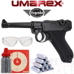 Luger Legends P08 CO2 Umarex culasse fixe - 4.5mm (3 joules)