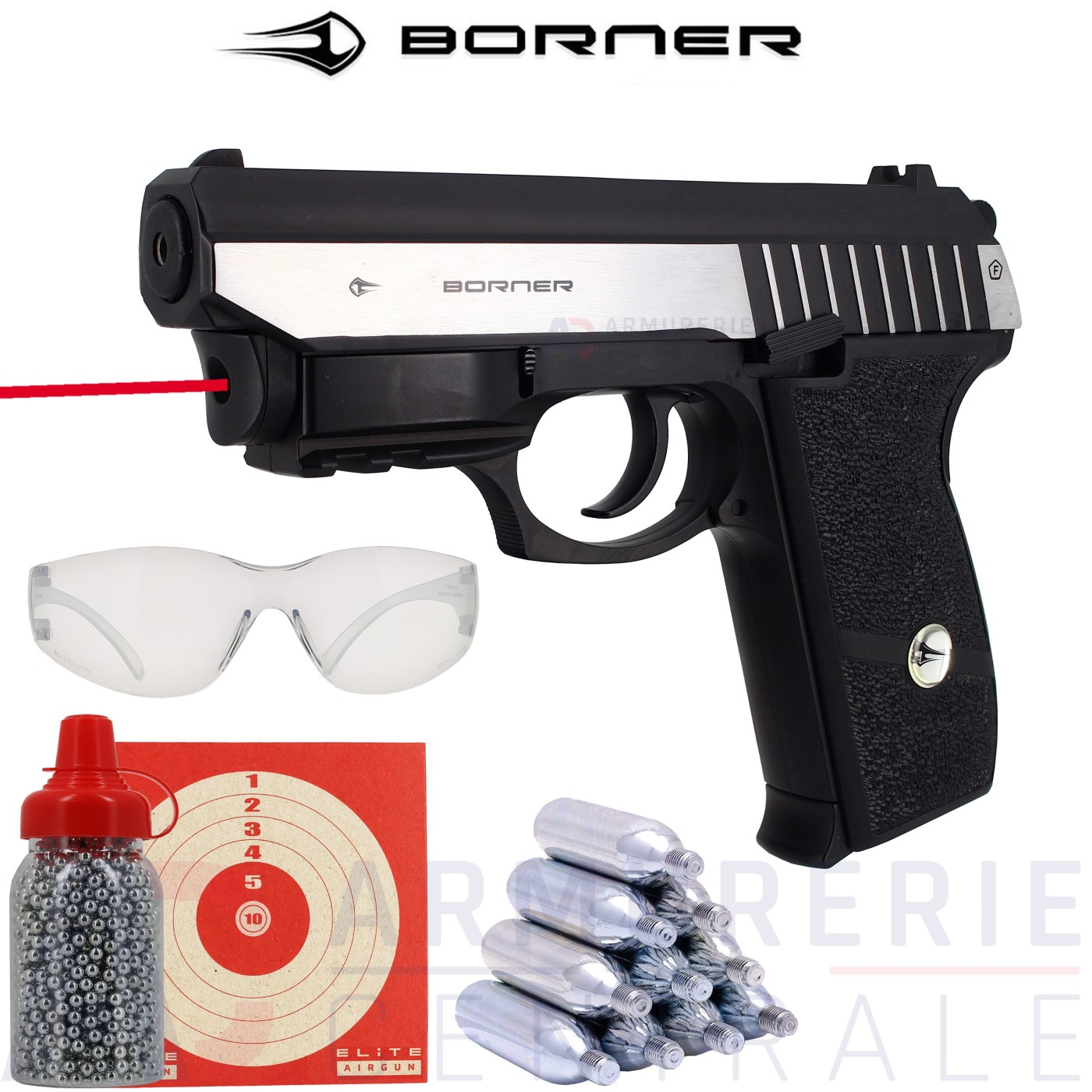 Pistolet Borner Panther 801 Laser BB's (3 joules) Pistolet Borner Panther 801 Laser BB's (3 joules)