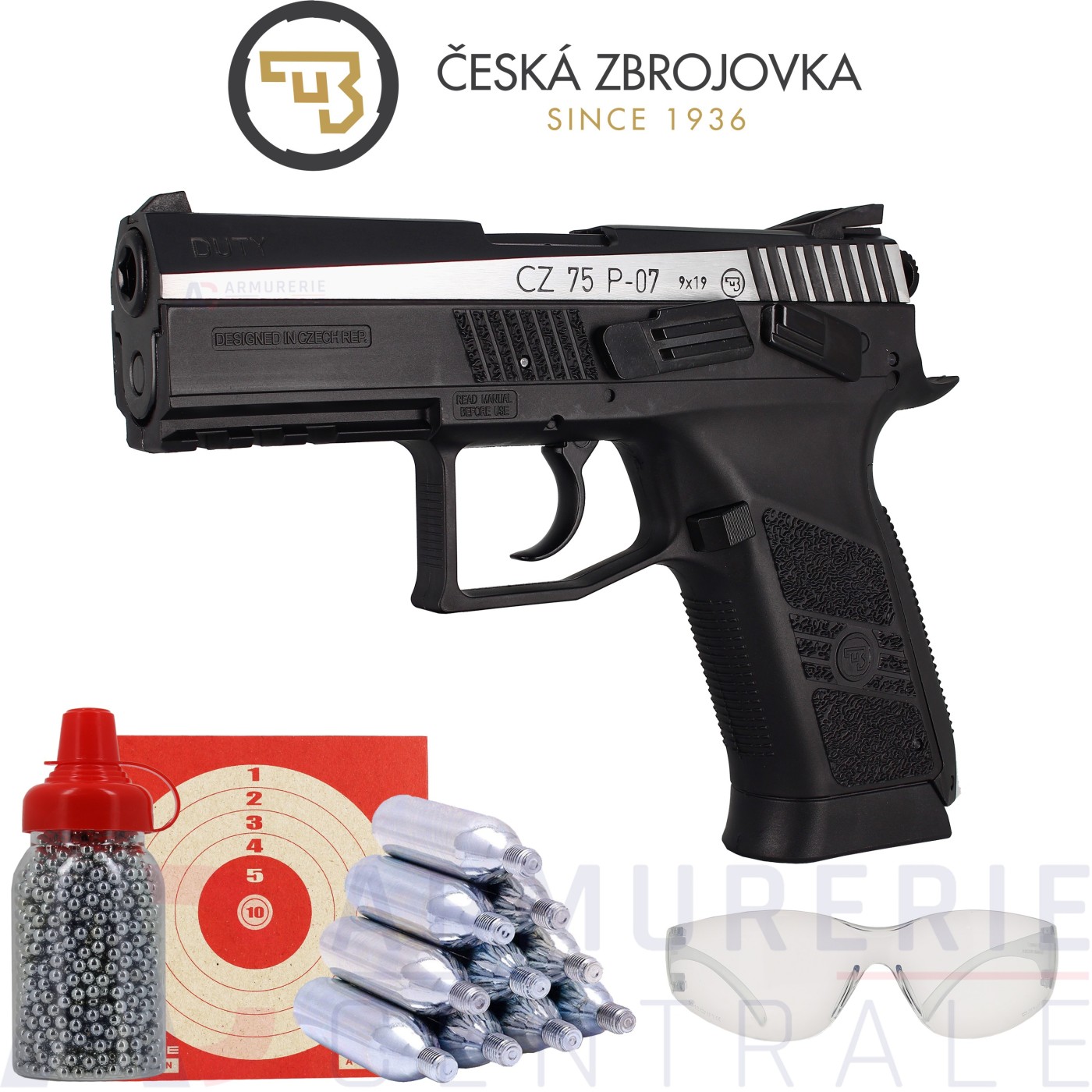 ASG Pistolet CZ 75 P-07 DUTY Dual tone (2 Joules) ASG Pistolet CZ 75 P-07 DUTY Dual tone (2 Joules)