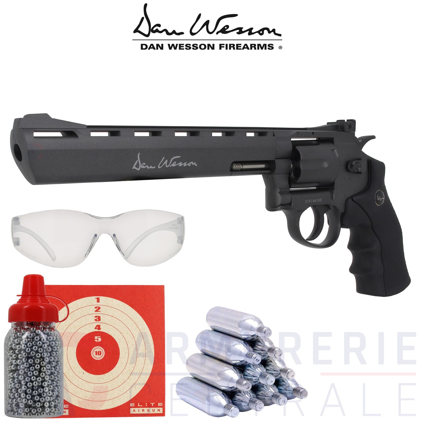 Revolver Dan Wesson CO2 4.5mm BB 8 " (3 joules) Revolver Dan Wesson CO2 4.5mm BB 8 " (3 joules)