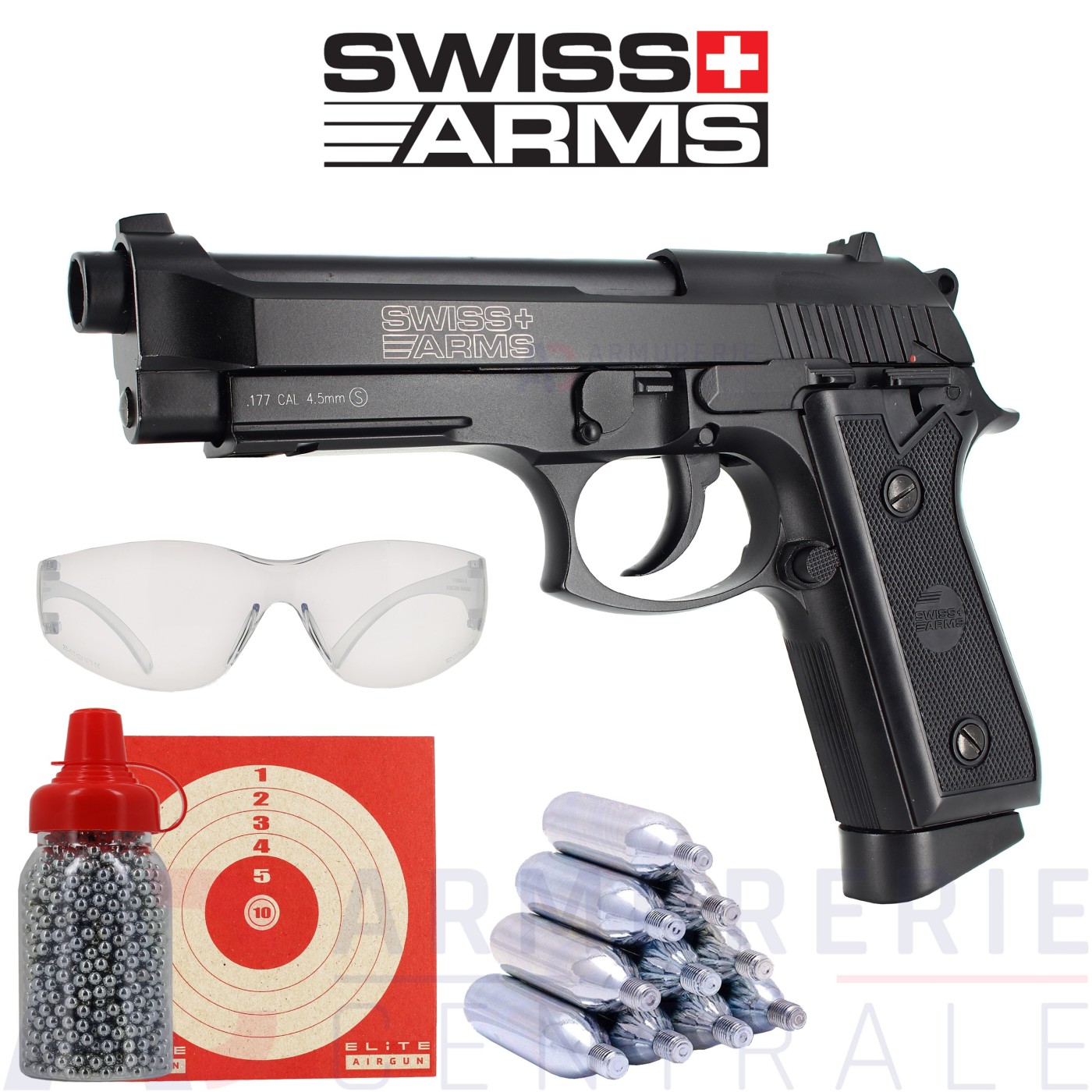 Swiss Arms SA P92 CO2 Blowback 4.5 mm (1.7 Joules) Swiss Arms SA P92 CO2 Blowback 4.5 mm (1.7 Joules)