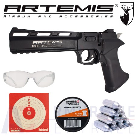 Pistolet à plombs Artemis CP400 CO2 - 4,5 mm