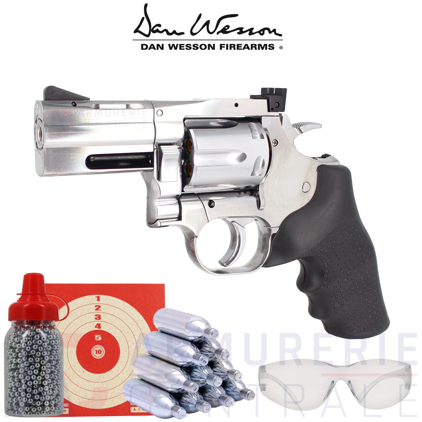Revolver Dan Wesson 715 2.5" CO2 BB Billes d'acier (1.8 Joule) Revolver Dan Wesson 715 2.5" CO2 BB Billes d'acier (1.8 Joule)