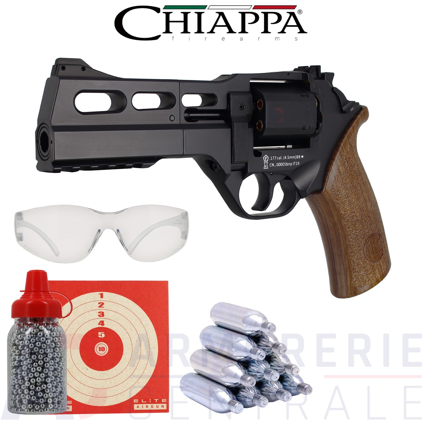 Chiappa Rhino 50 DS Co2 4.5 mm Black (3.5 joules)