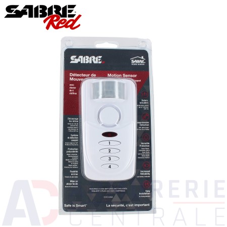 Alarme détecteur de mouvement Sabre Red (120 db)