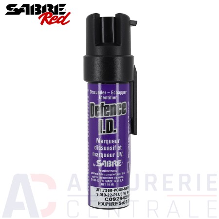 Aérosol dissuasif Sabre Red Defense ID avec...