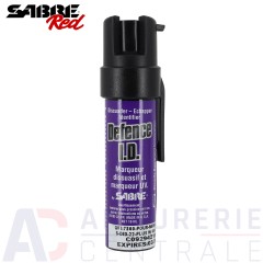 Aérosol dissuasif Sabre Red Defense ID avec colorant UV 19ml