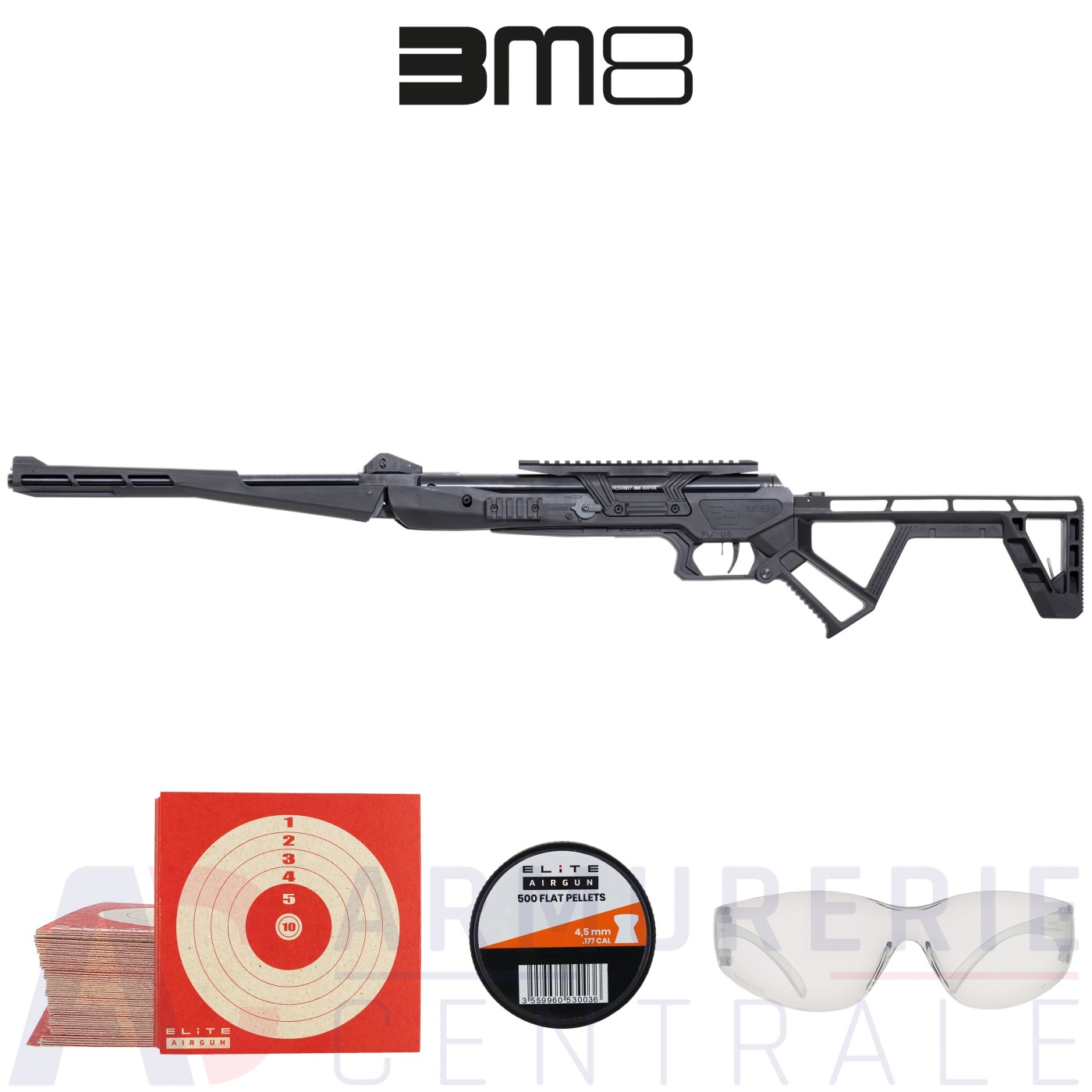 Carabine pliante BM8 Black Bunker 4.5mm (19.9 joules) Carabine pliante BM8 Black Bunker 4.5mm (19.9 joules)