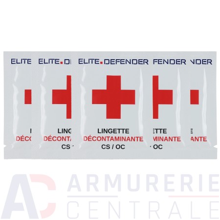 5 lingettes décontaminant lacrymogène...