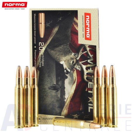 Boite de 20 cartouches Norma Whitetail 30-06 Spring...