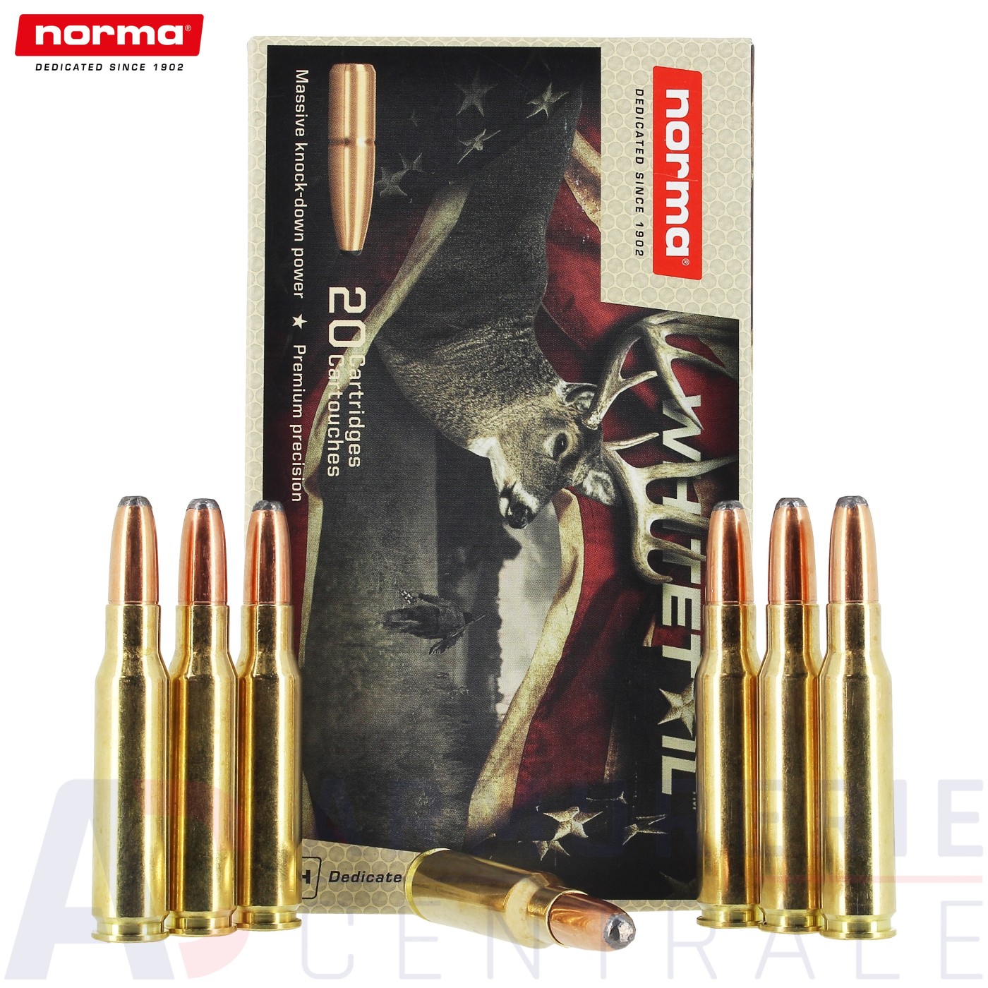 Boite de 20 cartouches Norma Whitetail 308 Win 180 gr Boite de 20 cartouches Norma Whitetail 308 Win 180 gr