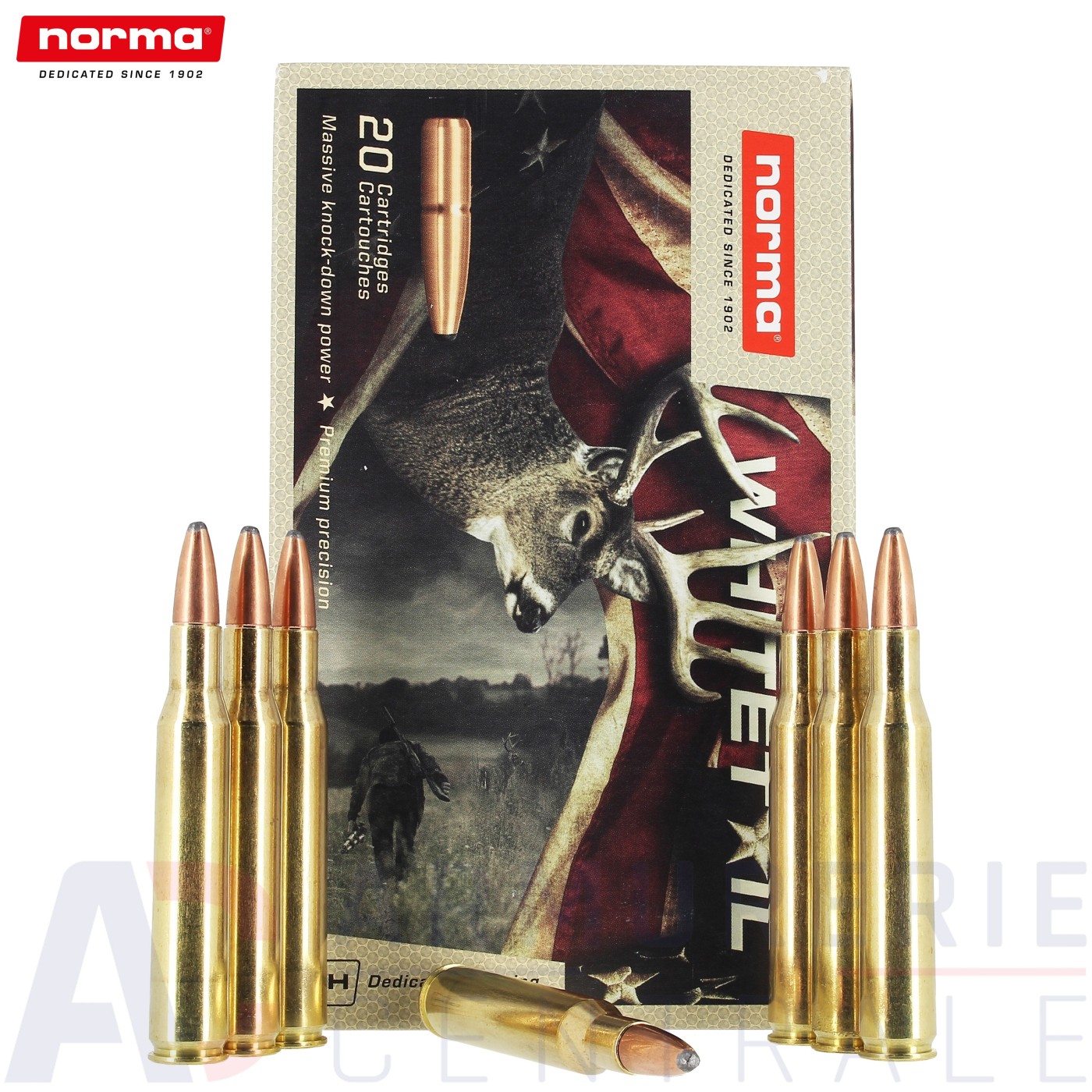 Boite de 20 cartouches Norma Whitetail 270Win 130 gr Boite de 20 cartouches Norma Whitetail 270Win 130 gr