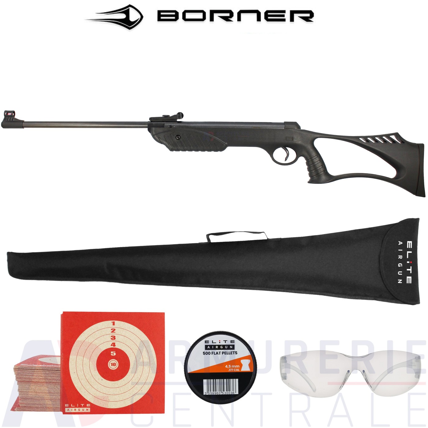 Carabine à plomb Borner XSB1 4.5 mm (7.5 joules) Carabine à plomb Borner XSB1 4.5 mm (7.5 joules)