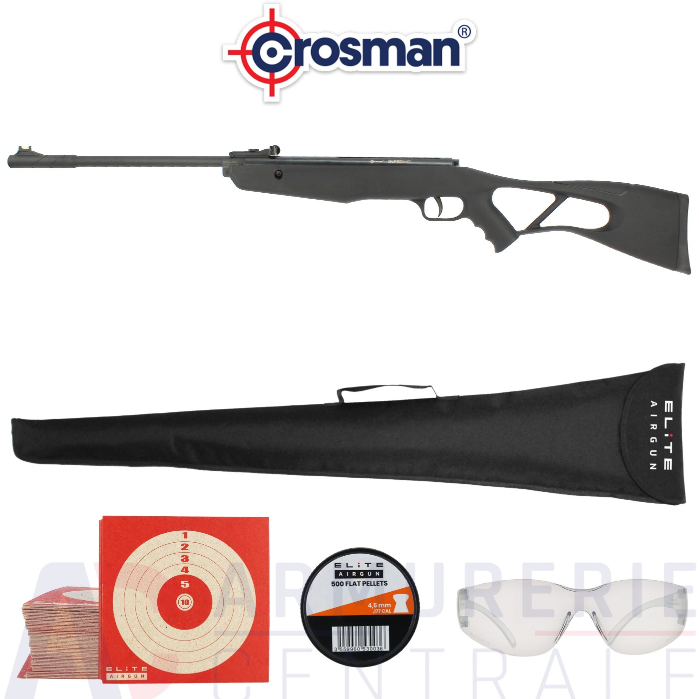 Carabine à plomb Crosman INFERNO 4,5mm (10 Joules) Carabine à plomb Crosman INFERNO 4,5mm (10 Joules)