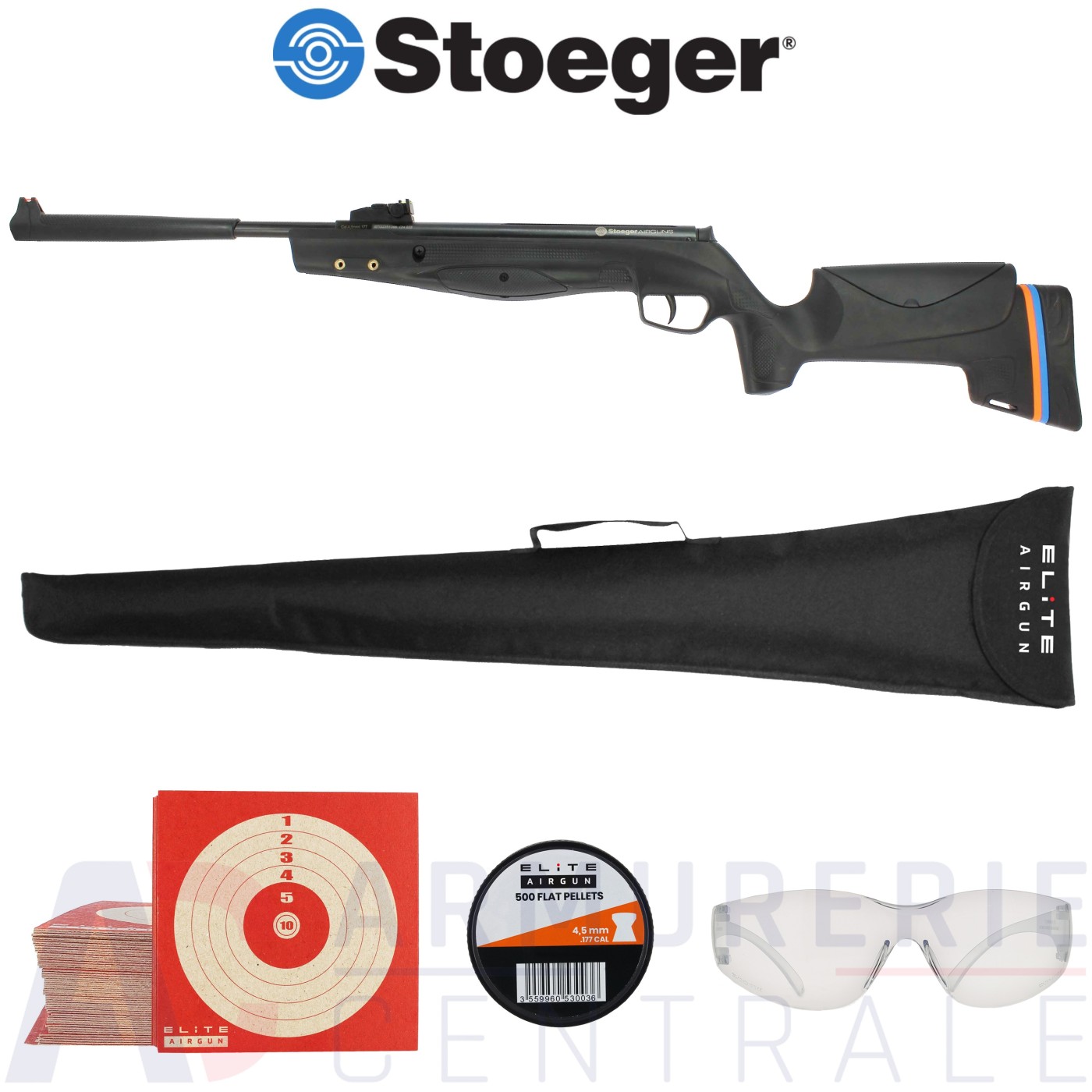 Carabine &agrave; plomb Stoeger RX3 TAC 4.5mm (7.5 joules)