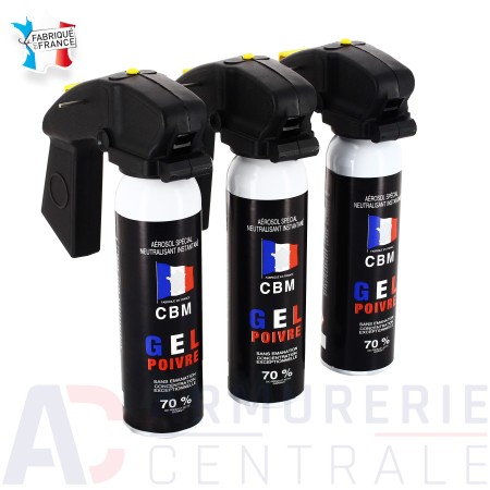 Pack bombe de défense gel poivre 300ml (3x100ml)