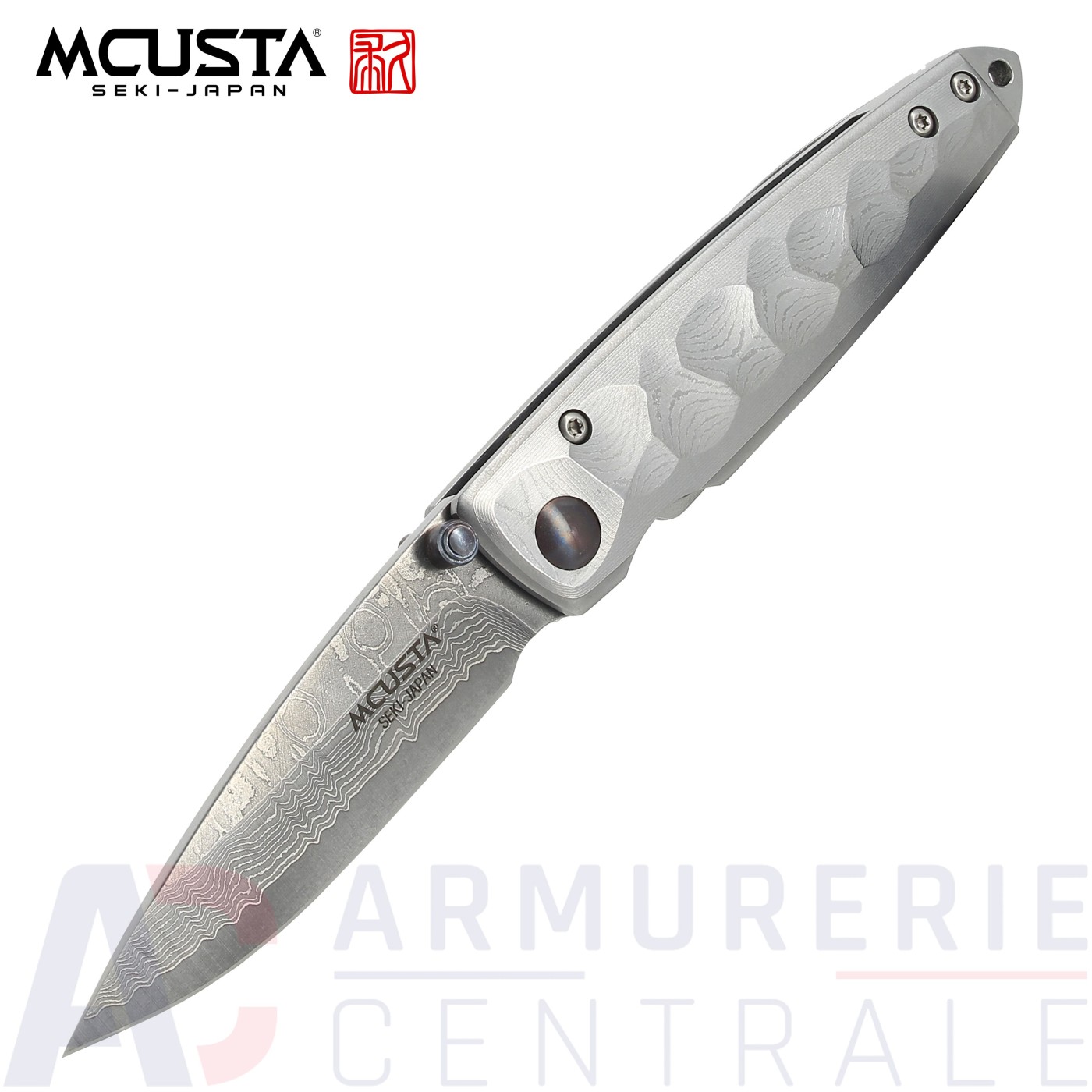 Couteau Mcusta MC-34D Tsuchi lame Damas Couteau Mcusta MC-34D Tsuchi lame Damas