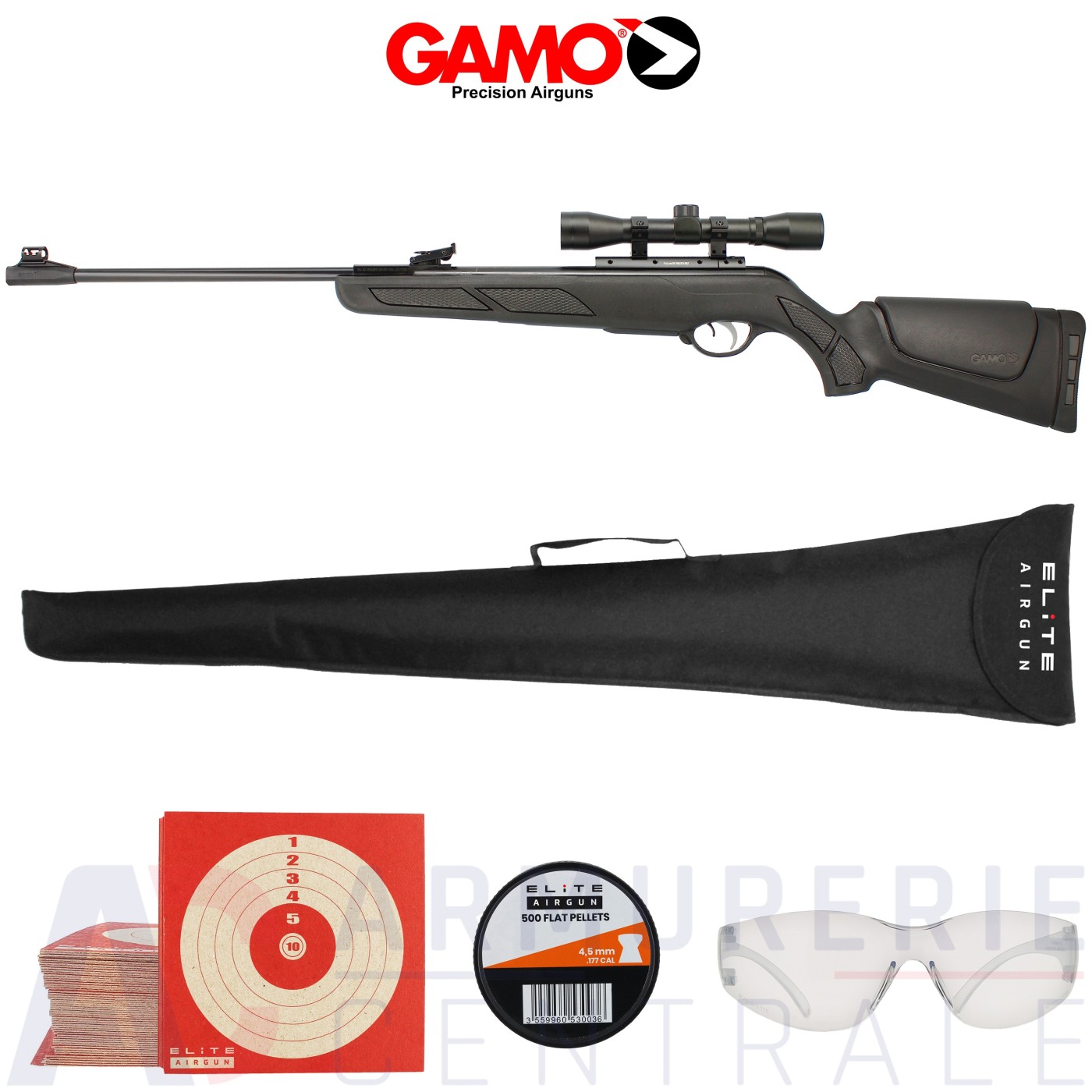 Pack carabine GAMO Shadow IGT 4.5mm (19.9 Joules) Pack carabine GAMO Shadow IGT 4.5mm (19.9 Joules)
