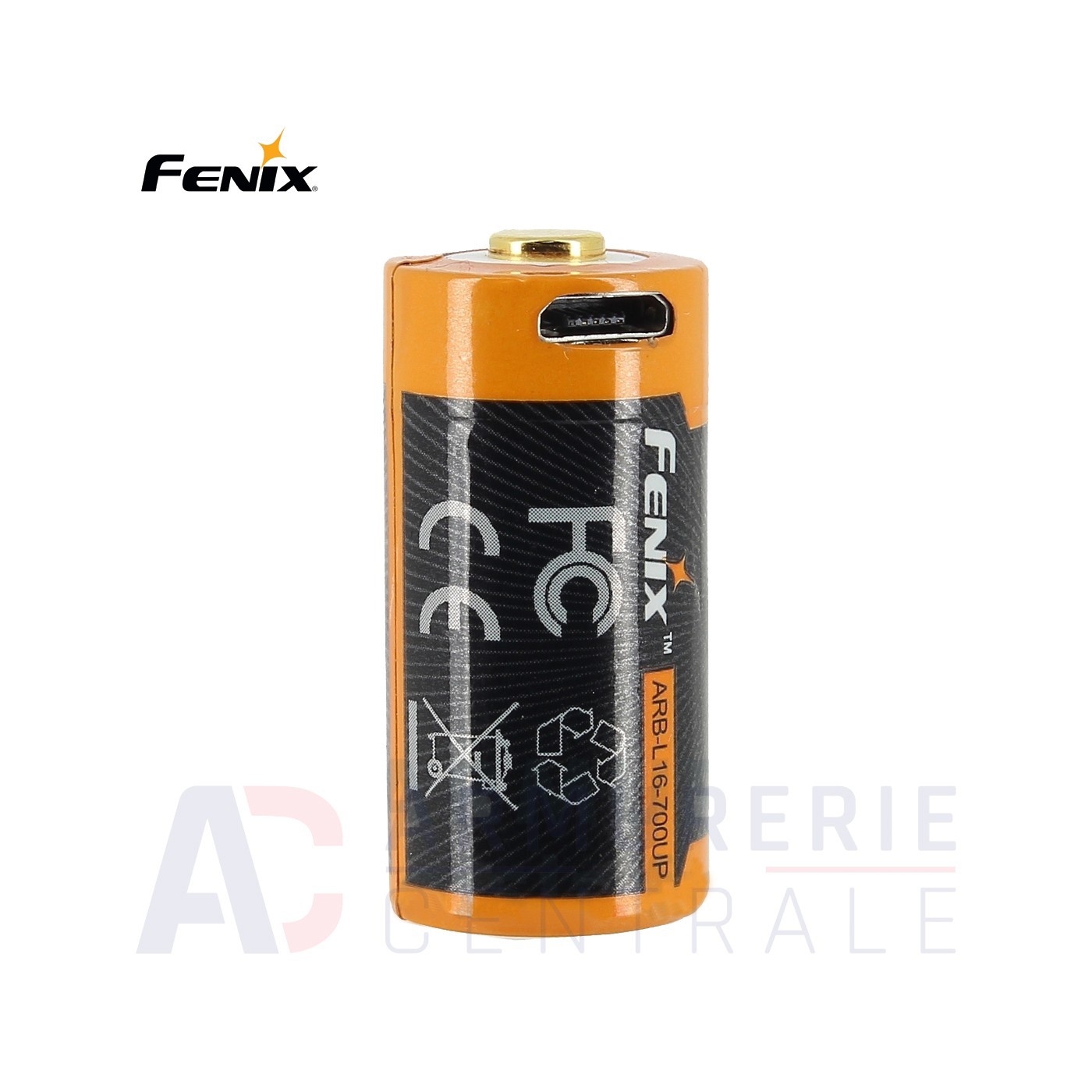 Batterie rechargeable Fenix 16340 Li-ion 3.6 volts 700 mAh Batterie rechargeable Fenix 16340 Li-ion 3.6 volts 700 mAh