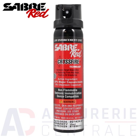Gel lacrymogène Sabre Red MK-4 Crossfire OC+MC (89ml)