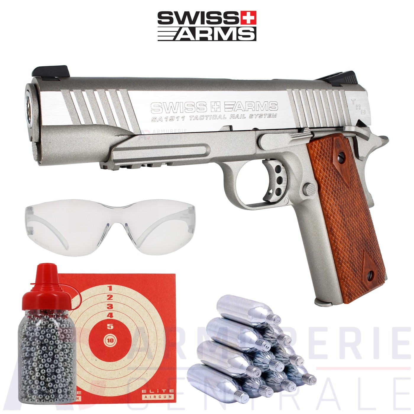 Colt Swiss Arms SA1911 CO2 - 4.5 mm Colt Swiss Arms SA1911 CO2 - 4.5 mm