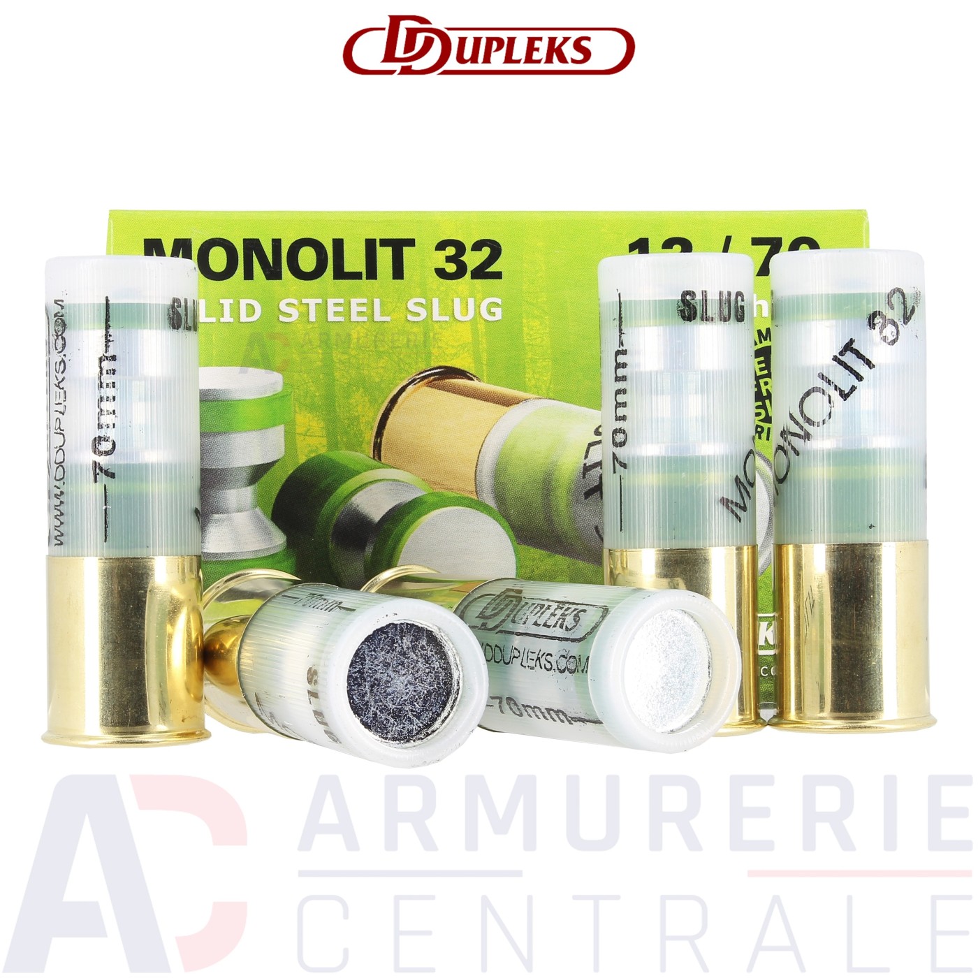 Boite de 5 Cartouches DDupleks Monolit 32 - 12/70 Boite de 5 Cartouches DDupleks Monolit 32 - 12/70