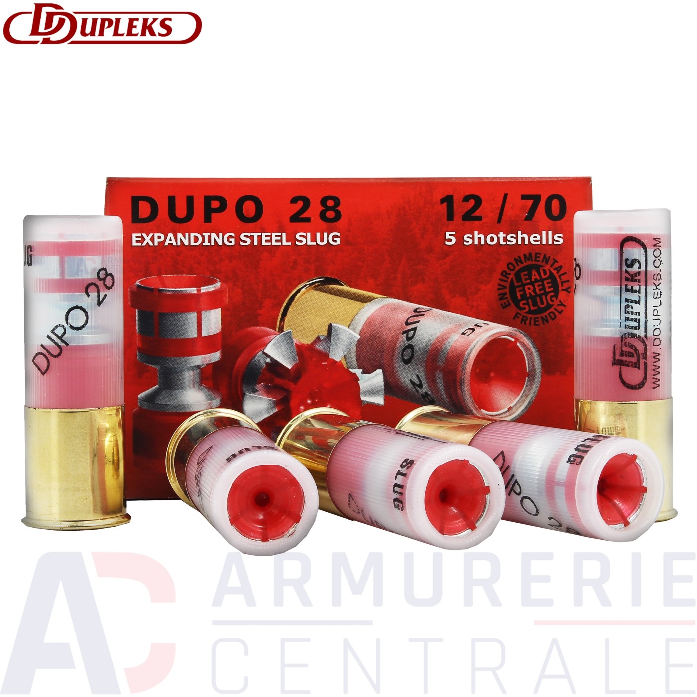 Boite de 5 Cartouches DDupleks Dupo 28 - 12/70