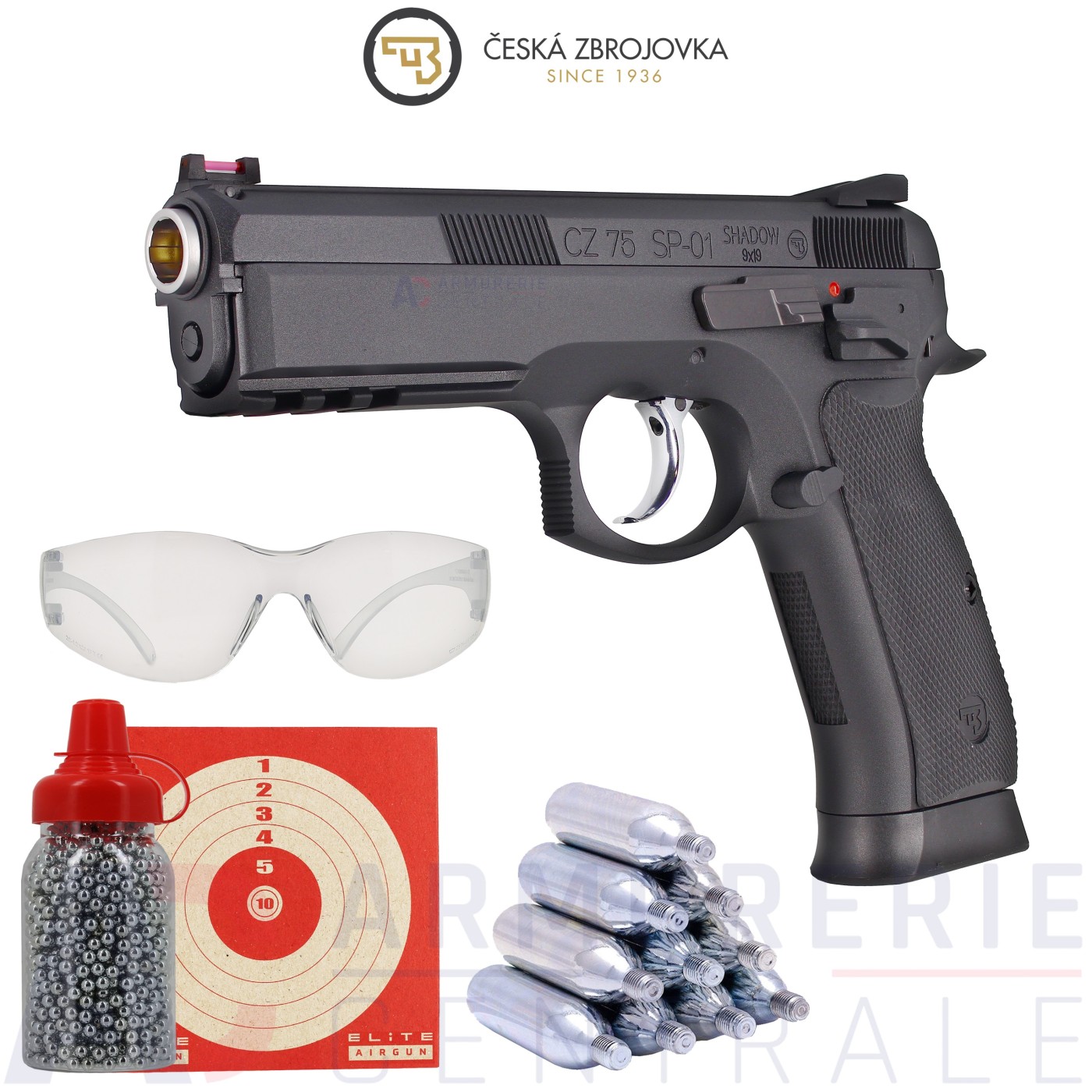 ASG CZ SP-01 Shadow Co2 4.5mm BB'S (1.6 joules)