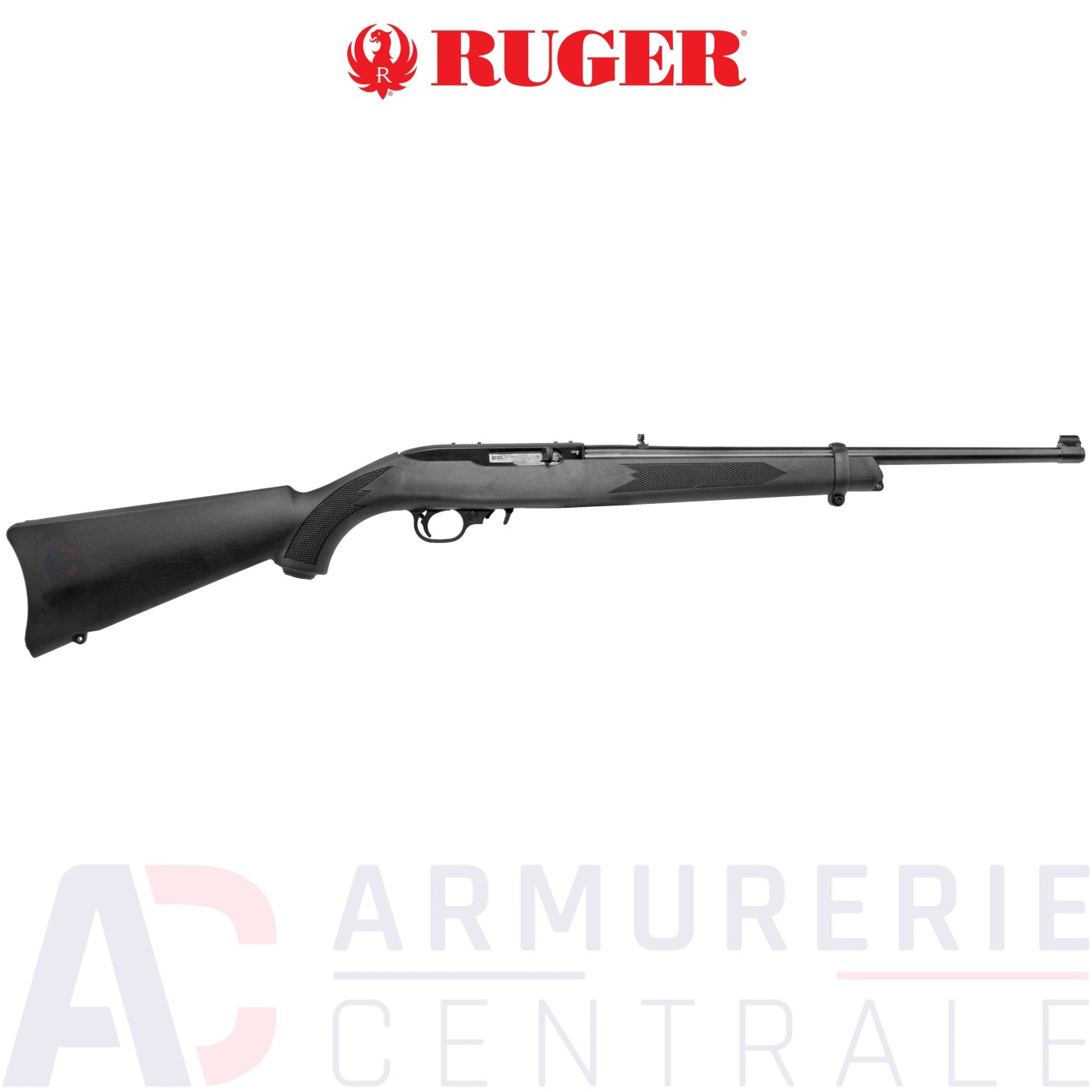 Carabine Ruger 10/22 synthétique noire 18.5" - 22LR Carabine Ruger 10/22 synthétique noire 18.5" - 22LR
