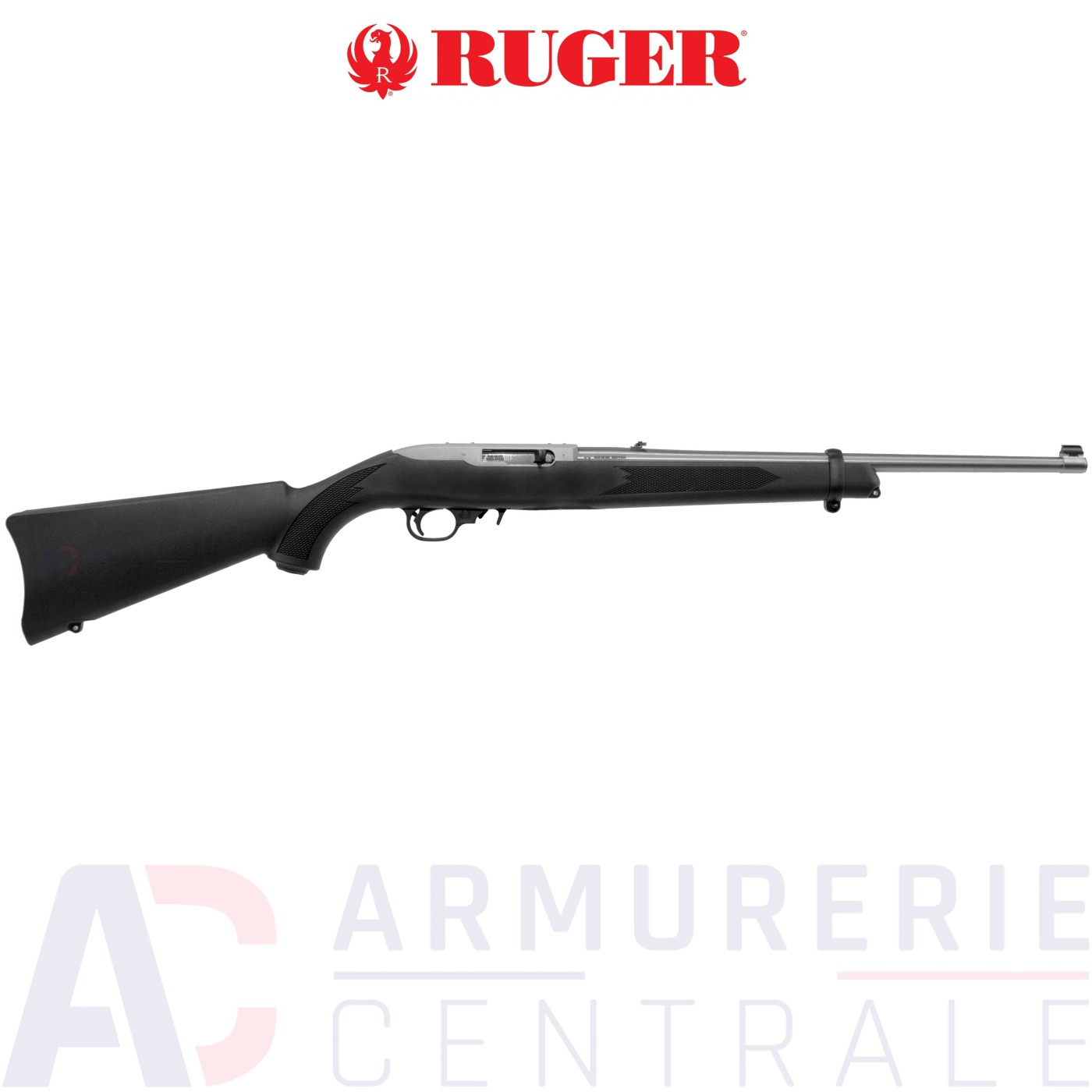 Carabine Ruger 10/22 Synthétique inox - 22LR Carabine Ruger 10/22 Synthétique inox - 22LR