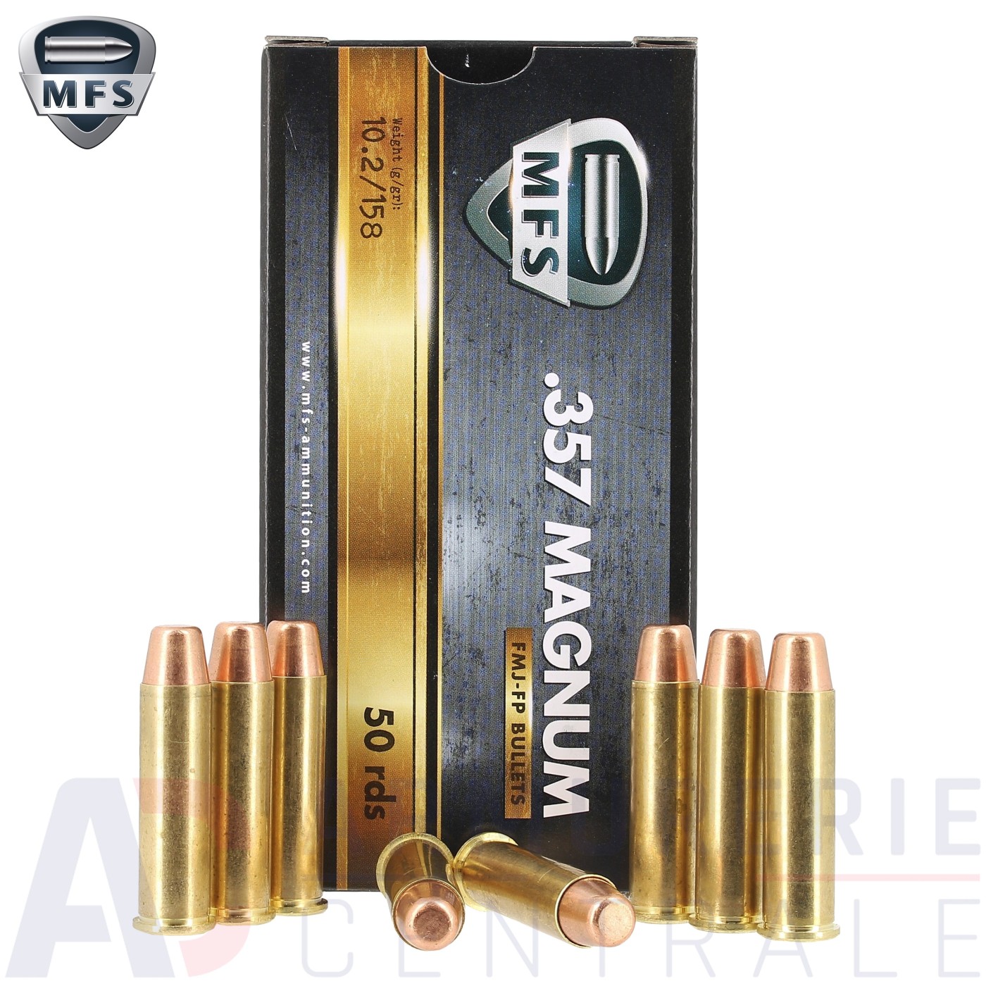 50 cartouches MFS FMJ-FP - 357 Magnum (158 gr) 50 cartouches MFS FMJ-FP - 357 Magnum (158 gr)