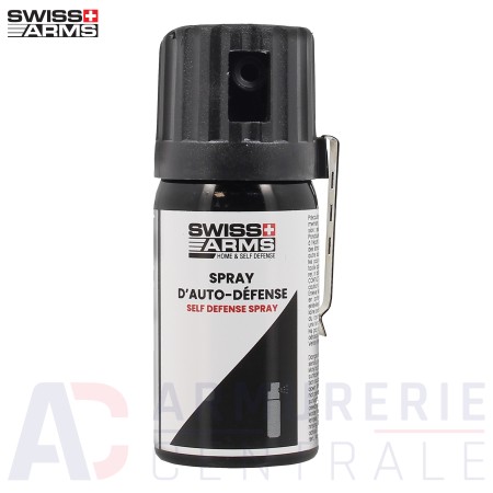 Bombe lacrymogène Swiss-Arms gaz CS - 40 ml