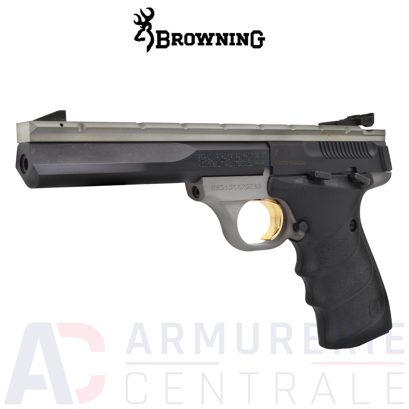Pistolet Browning Buck Mark Contour Grey URX - 22LR Pistolet Browning Buck Mark Contour Grey URX - 22LR