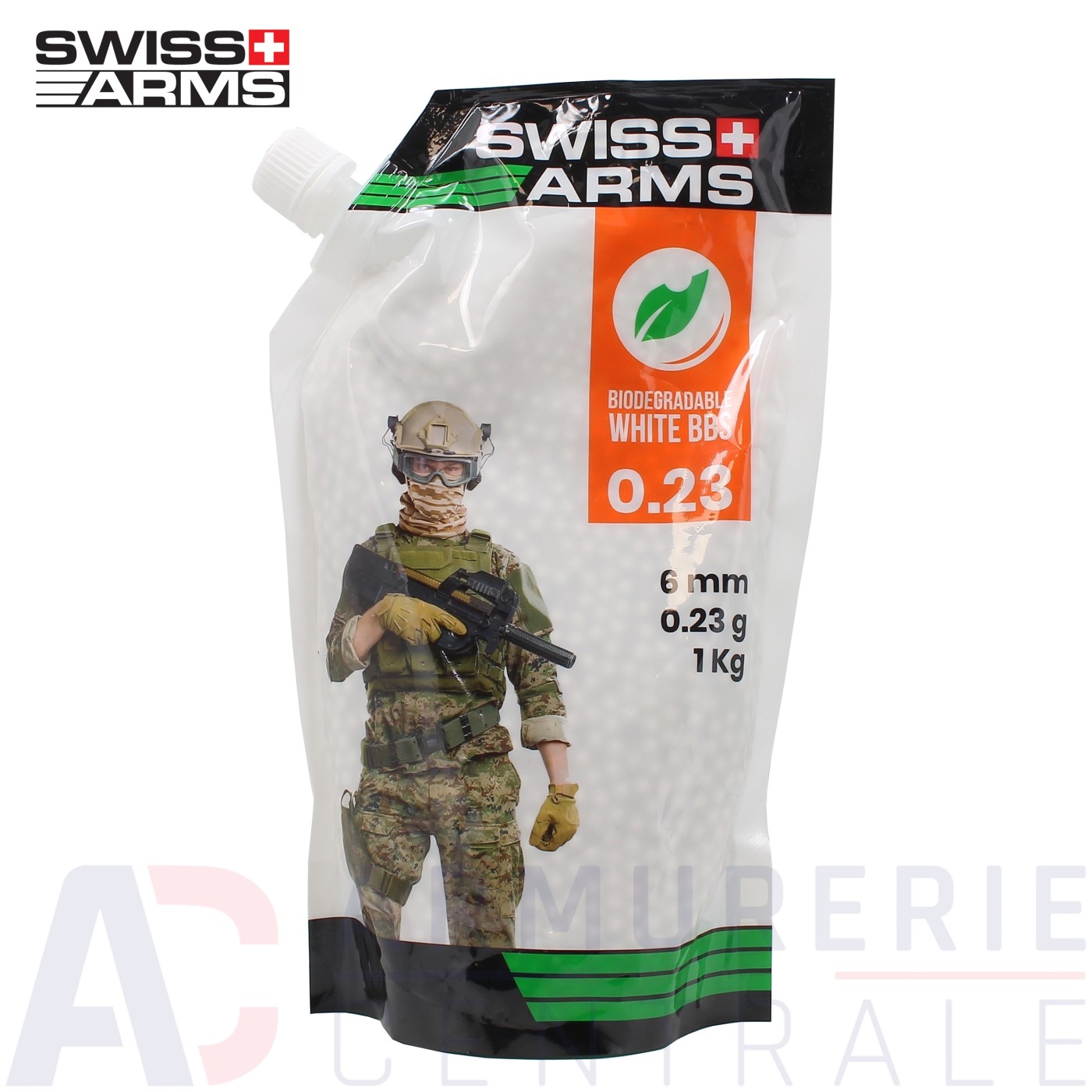 Sachet de 4350 billes biod&eacute;gradables Swiss-Arms - 6mm (0.23 g) 
