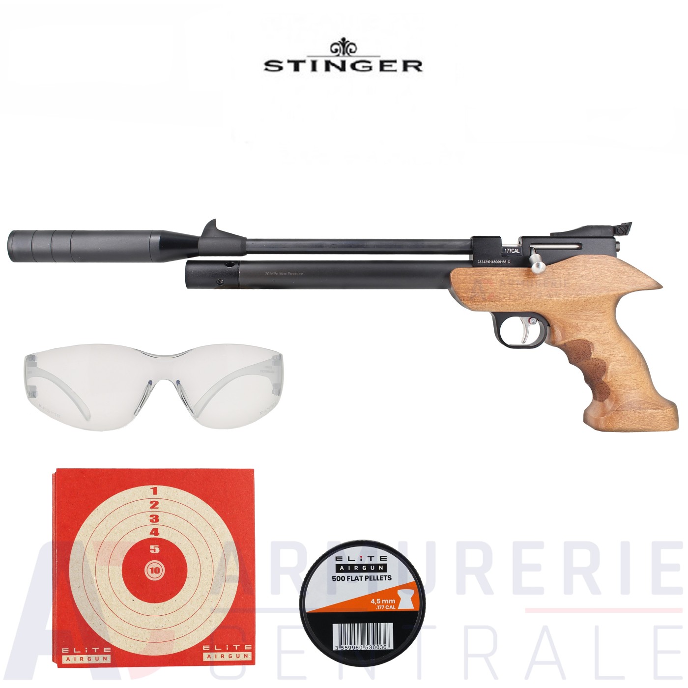 Pistolet Stinger Hades PCP - 4.5 mm (14 joules) Pistolet Stinger Hades PCP - 4.5 mm (14 joules)