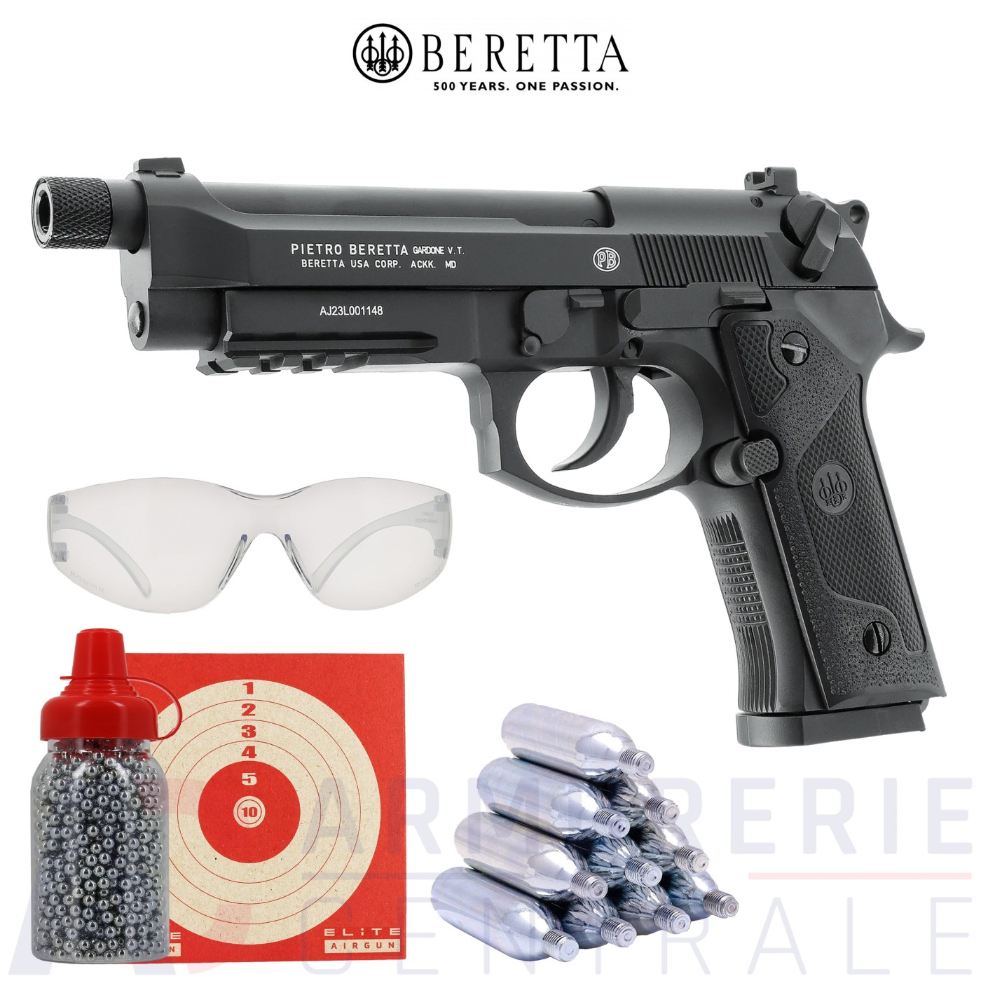 Pack Pistolet Beretta M9A3 FM Umarex - 4.5mm BB'S (3 joules)
