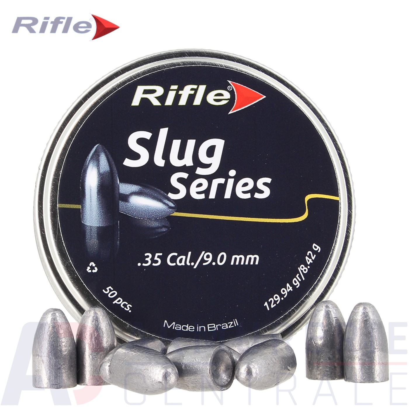 Boite de 50 Plombs Rifle Slug Series - 9mm / .35