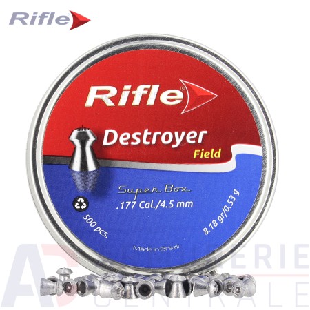 500 Plombs Rifle Destroyer Field - 4.5 mm (0.53 gramme)